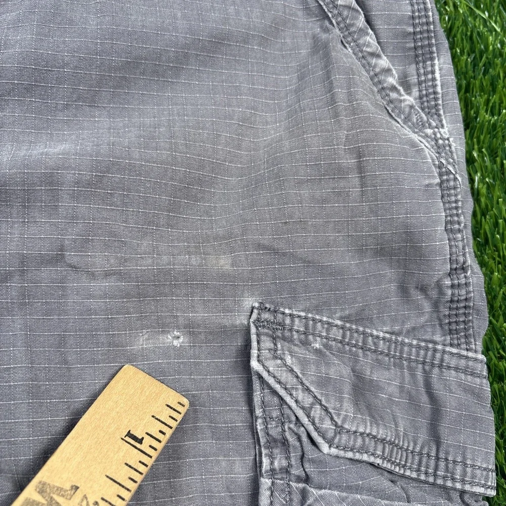 Carhartt Carpenter Mens Cargo Gray 40x30 Relaxed Fit Jeans Pants #14806 Worn